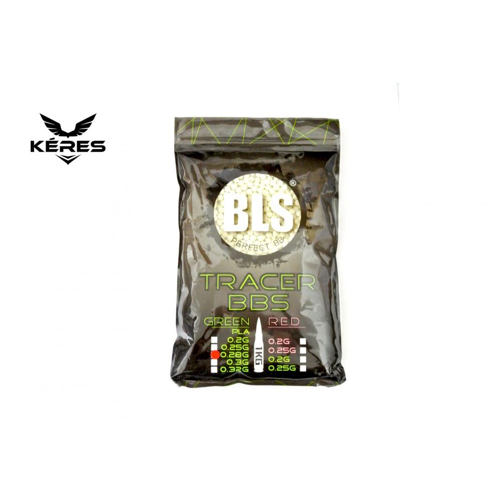 Nasvětlovací kuličky PLA Tracer - zelené 0.28g/3500ks - 1 Kg - BLS