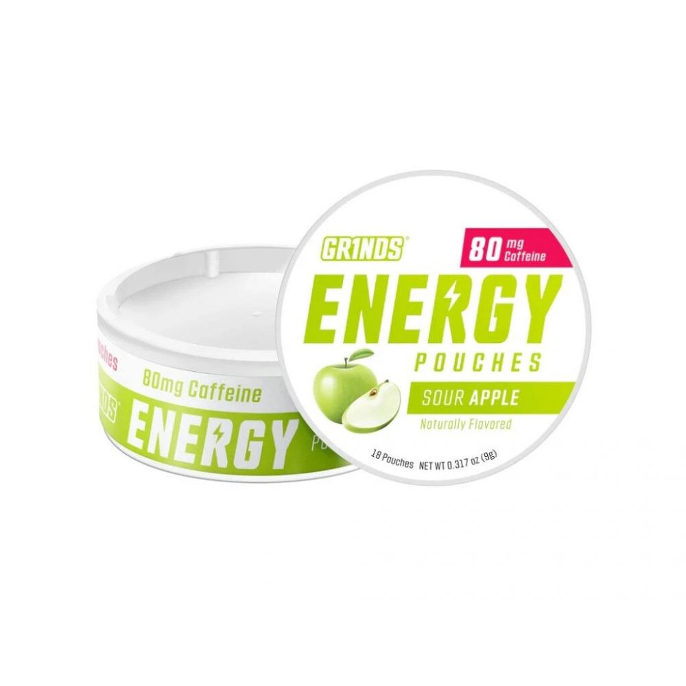 Energy sáčky SOUR APPLE 80mg - GRINDS