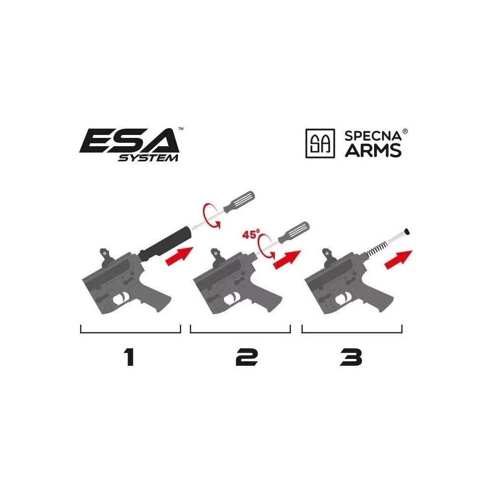 M4 CQB-R - RRA SA-E04 EDGE™ - Chaos Grey - Specna Arms 