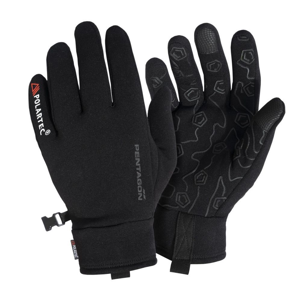 Zimní rukavice Ursus Power Stretch Polartec® Gloves  - černé - Pentagon